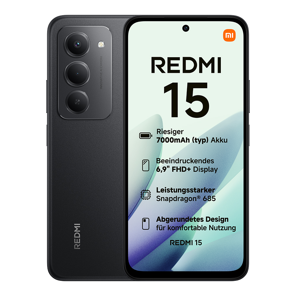 Redmi 15 6GB/128GB | Mitternachtsschwarz